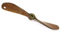 Lot 203 - A laminated mahogany propeller