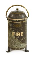 Lot 399A - A Merryweather 'London Brigade' Japanned fire extinguisher c1898