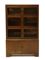 Lot 689 - An early 20th century section bookcase
