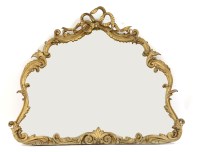 Lot 551 - A 19th century gilt framed wall mirror