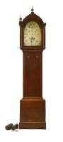 Lot 529A - A George III oak eight day longcase clock