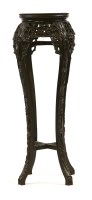 Lot 709 - A 19th century Chinese padoukwood stand