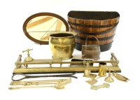 Lot 526A - A collection of fireside metalware