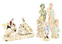 Lot 265 - A Dresden porcelain figural salt