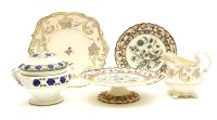 Lot 290 - A 19th century part dinner service
