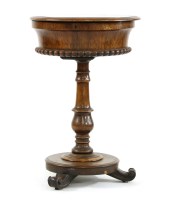 Lot 642 - A Victorian rosewood teapoy