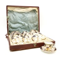 Lot 384 - A cased Royal Crown Derby coffee service