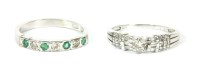 Lot 17 - A white gold single stone diamond ring