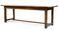 Lot 700 - An 18th century elm refectory table