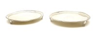 Lot 133 - A pair of silver waiters
