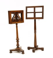 Lot 559 - A near pair of Victorian mahogany music stands