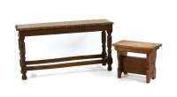 Lot 692 - A late Victorian oak window seat