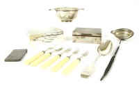Lot 72 - Silver items: two cigarette boxes