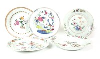Lot 235 - Eight Chinese famille rose dishes