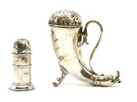 Lot 135 - A silver caster