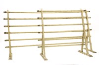 Lot 520 - Two painted metal luggage racks
