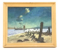 Lot 476A - Hugh E Ridge (1899-1976)
SEASCAPE AND BEACH SCENE