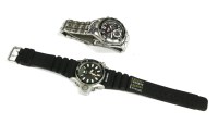 Lot 31 - A gentlemen's stainless steel Citizen quartz N.D. Limits diving watch