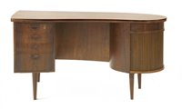 Lot 273 - A Danish rosewood desk