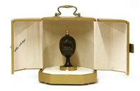 Lot 282 - A Theo Fabergé cocobolo wood 'Scribe' egg