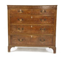 Lot 535 - A George III oak chest