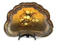Lot 270 - A Victorian paper mache tray