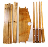 Lot 540 - An American cherrywood four poster double bedstead