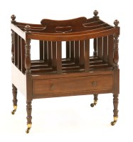 Lot 718 - A 19th century five division mahogany Canterbury