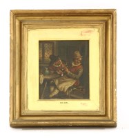 Lot 472 - After Teniers
A TAVERN SCENE
oil on canvas
20 x 18cm