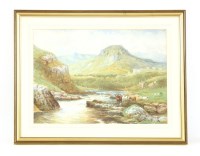 Lot 482 - A pair of large 19th century watercolours of Highland scenes