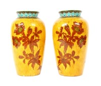 Lot 391 - A pair of Sevres vases