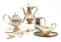 Lot 293 - A pair of Sheffield plated candlesticks