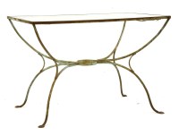 Lot 725 - A French wrought iron garden table