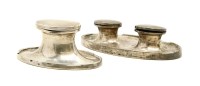 Lot 120A - A silver ink well