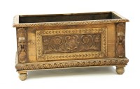 Lot 582 - A carved pine log bin