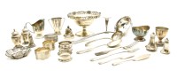 Lot 92 - An assorted quantity of silver