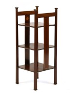 Lot 556 - An Edwardian inlaid mahogany book stand