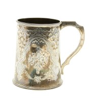 Lot 125 - A Victorian silver tankard