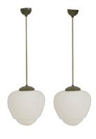 Lot 142 - A pair of 'Art Deco' ceiling lights