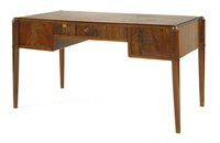 Lot 155 - A French rosewood desk