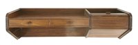 Lot 301 - A Danish rosewood wall mounted wall shelf