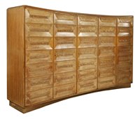 Lot 346 - An Italian blonde wood wardrobe