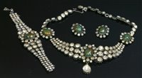 Lot 219 - A Christian Dior paste suite, designed by Mitchel Maer, c.1950
