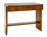 Lot 162 - An Art Deco walnut writing table