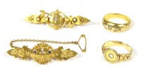Lot 39 - An 18ct gold star set diamond band ring