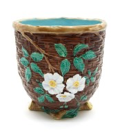Lot 288 - A Holdcroft Majolica jardinière stand