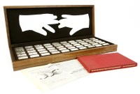 Lot 196 - A silver limited edition set of medallions