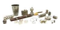 Lot 200 - A collection of Eastern white metalware