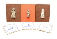 Lot 264 - A collection of three polychrome wooden figural carvings