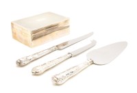 Lot 177 - A silver cigarette box